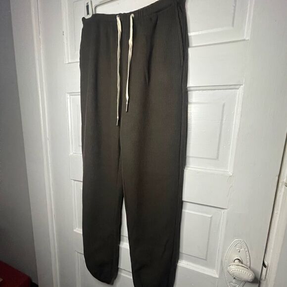 Philanthropy Zayden Jogger Waffle Knit High Rise Joggers Sz Small - Picture 3 of 15